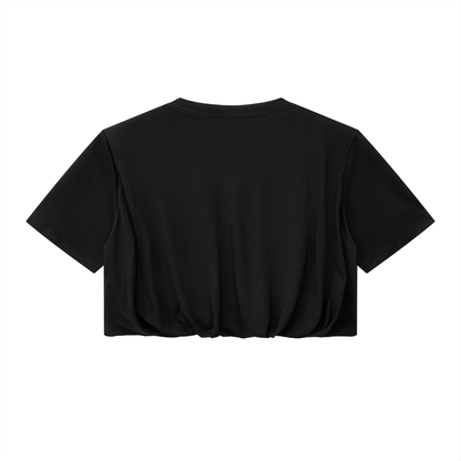 Women’s Crop Bubble Hem T-Shirt