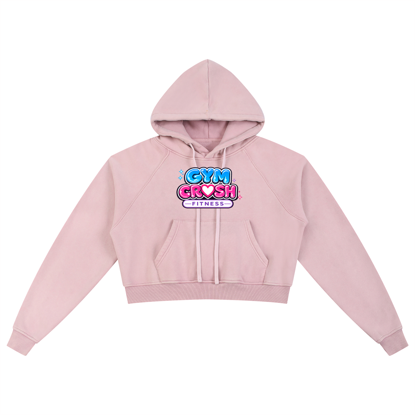 Snow Washed Cropped Hoodie