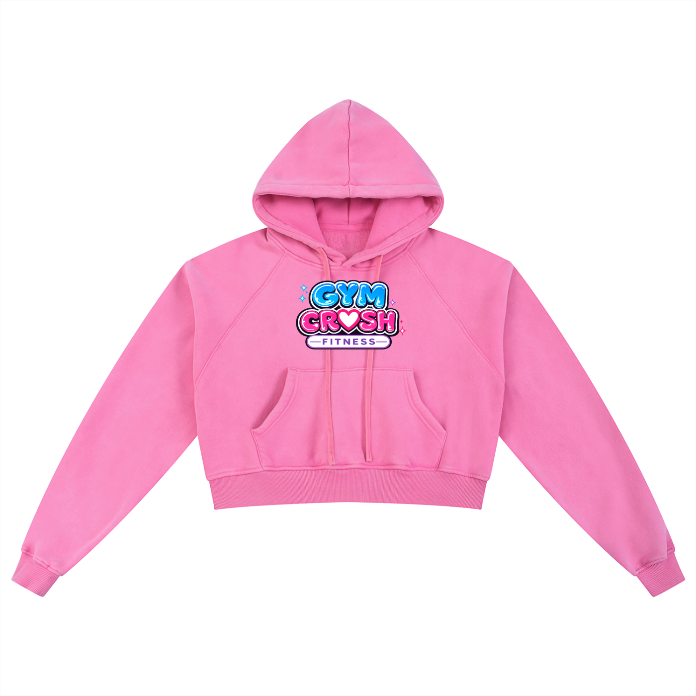 Snow Washed Cropped Hoodie