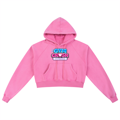Snow Washed Cropped Hoodie