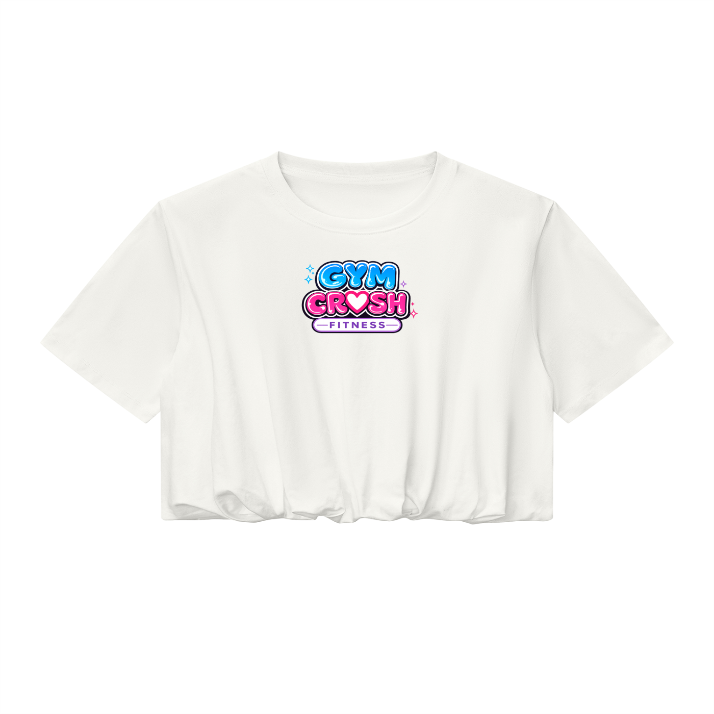 Women’s Crop Bubble Hem T-Shirt