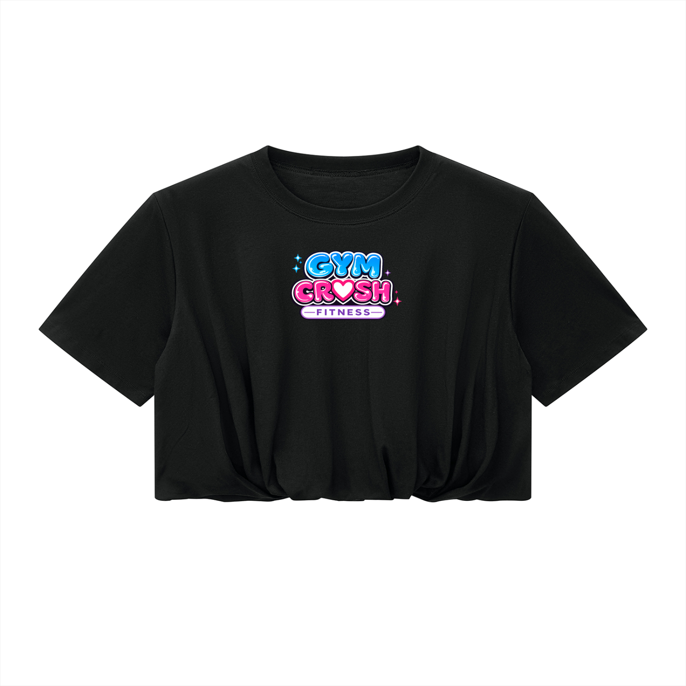 Women’s Crop Bubble Hem T-Shirt
