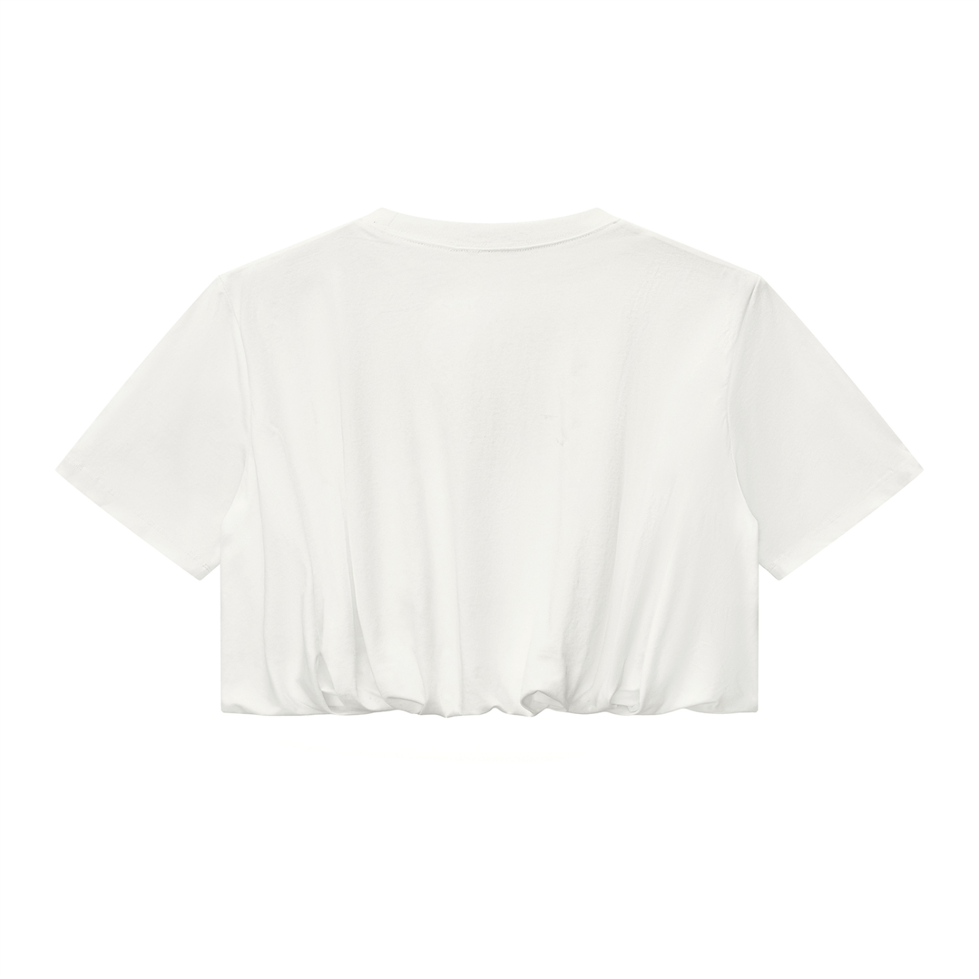 Women’s Crop Bubble Hem T-Shirt